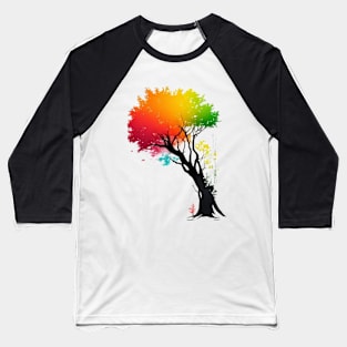 artistic colorful tree Baseball T-Shirt